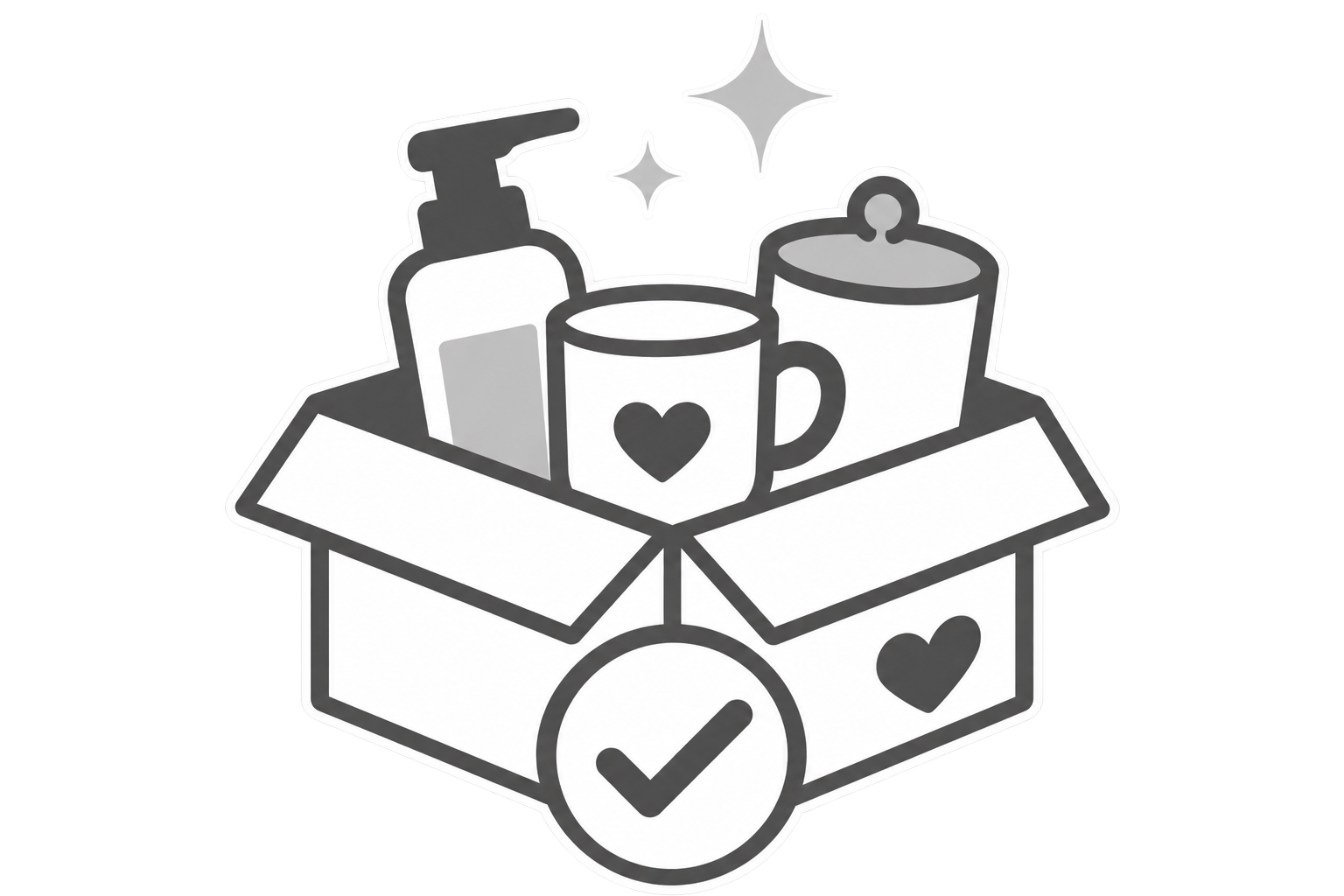 Carefully selected everyday products icon