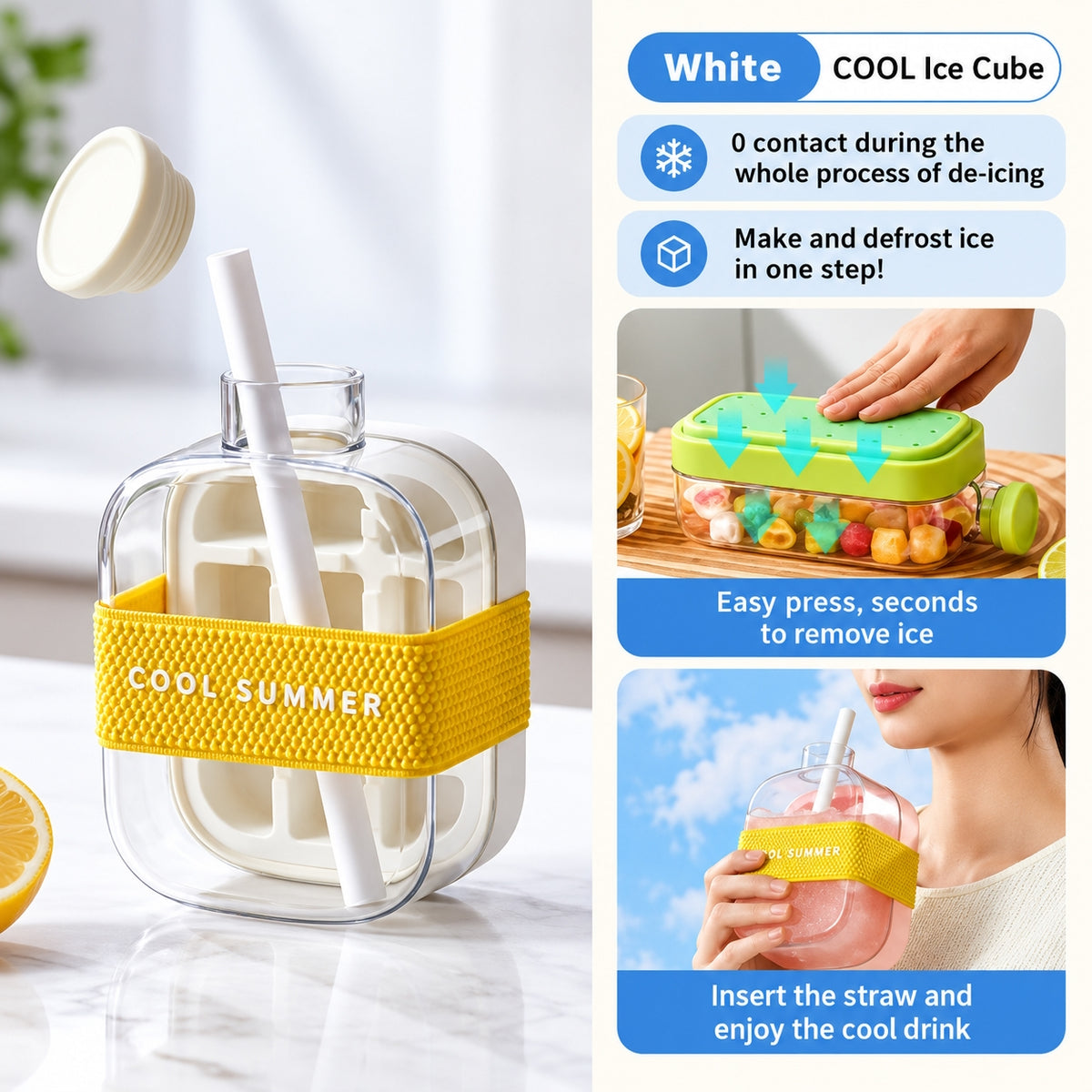 ChillPop cup easy press ice release design