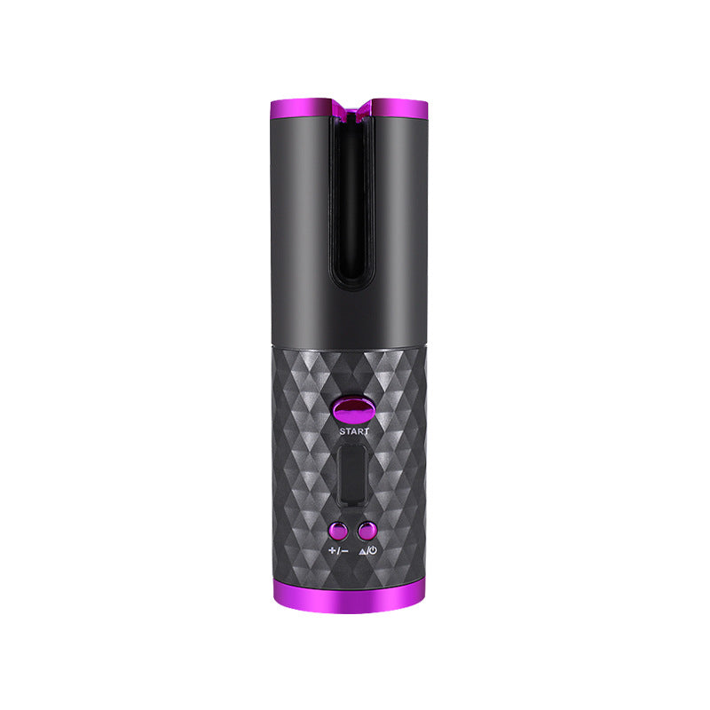 Cordless automatic hair curler with rechargeable ceramic curling technology for effortless salon-quality curls.