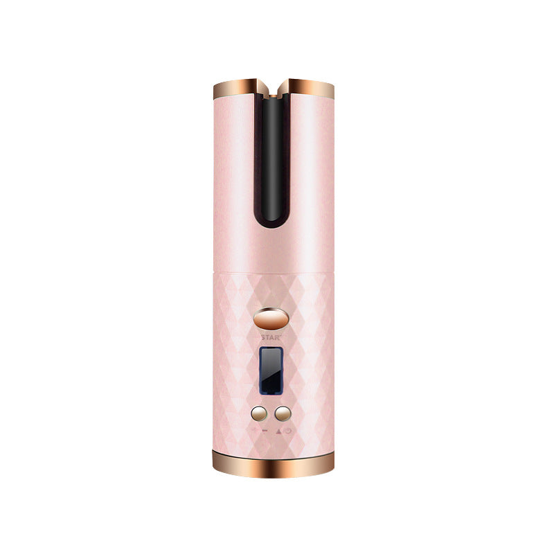 Cordless automatic hair curler with rechargeable ceramic curling technology for effortless salon-quality curls.