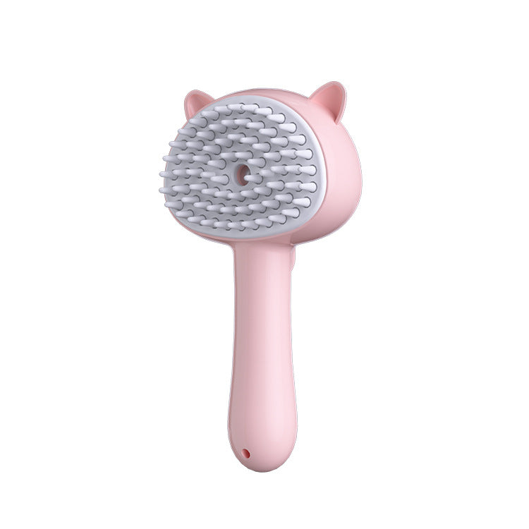 MistyPaw pet grooming brush with mist and one-click hair release