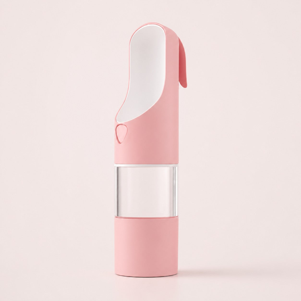 Pink PawSip portable pet water bottle and food container