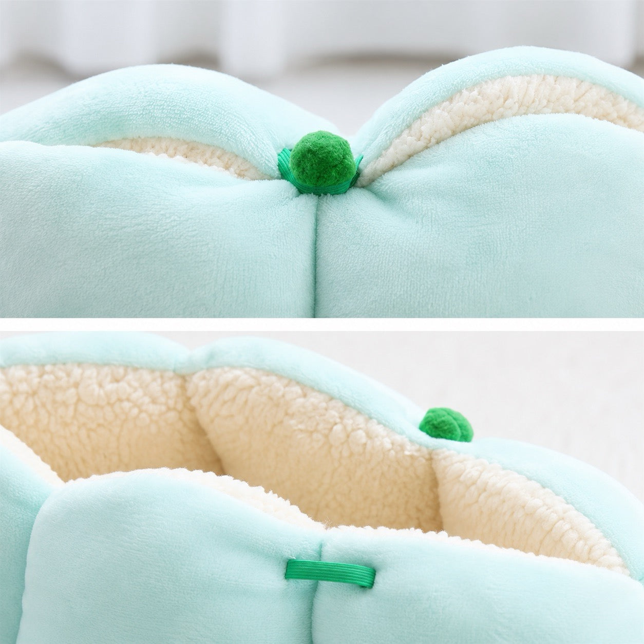 PeaPod Cozy Pet Bed plush bed for cats and small dogs