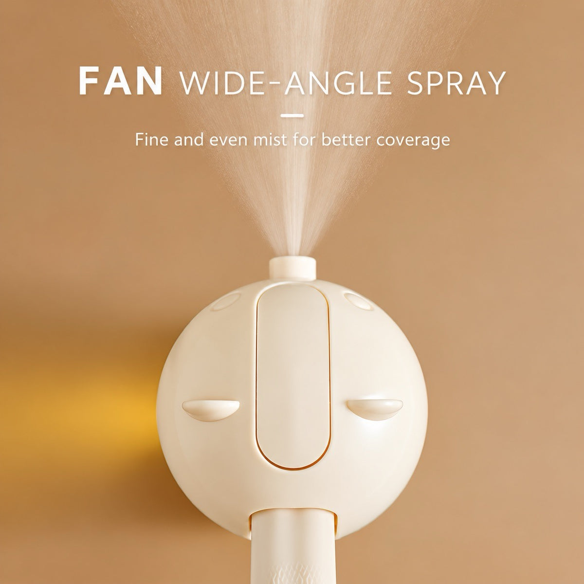 PressEase™ 580ml oil spray bottle with fan wide-angle mist in Beige
