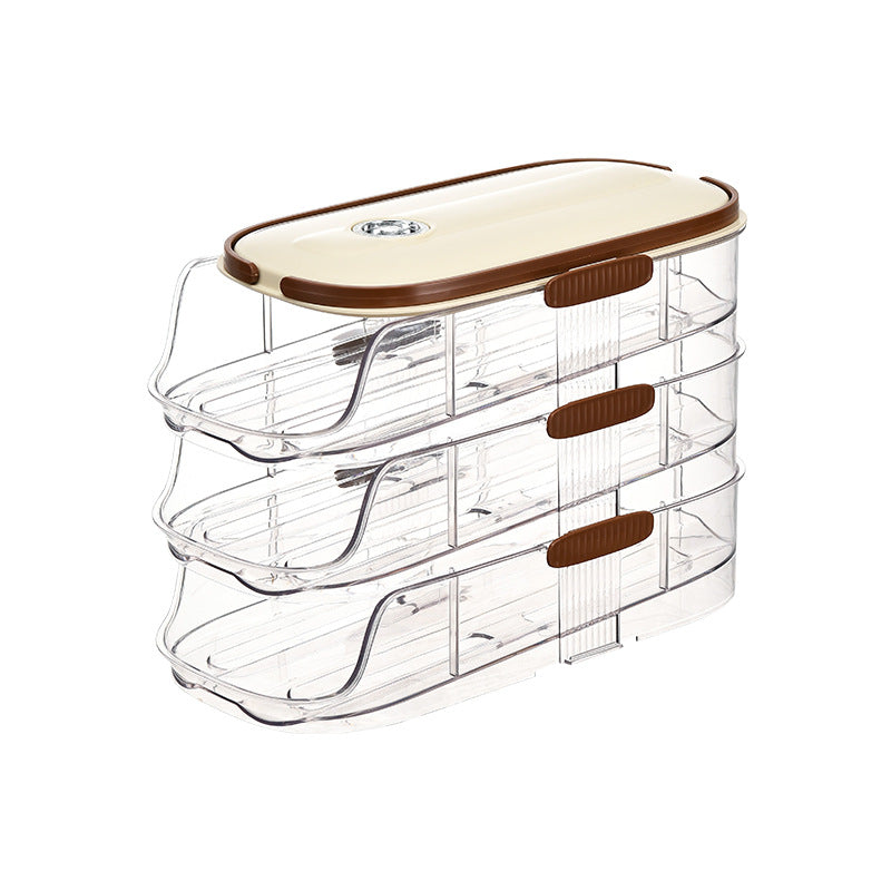 RollFresh™ stackable egg storage box for refrigerator egg organisation in Australia